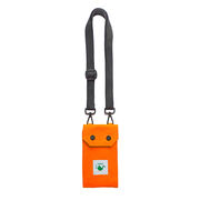 Orange cotton phone wallet
